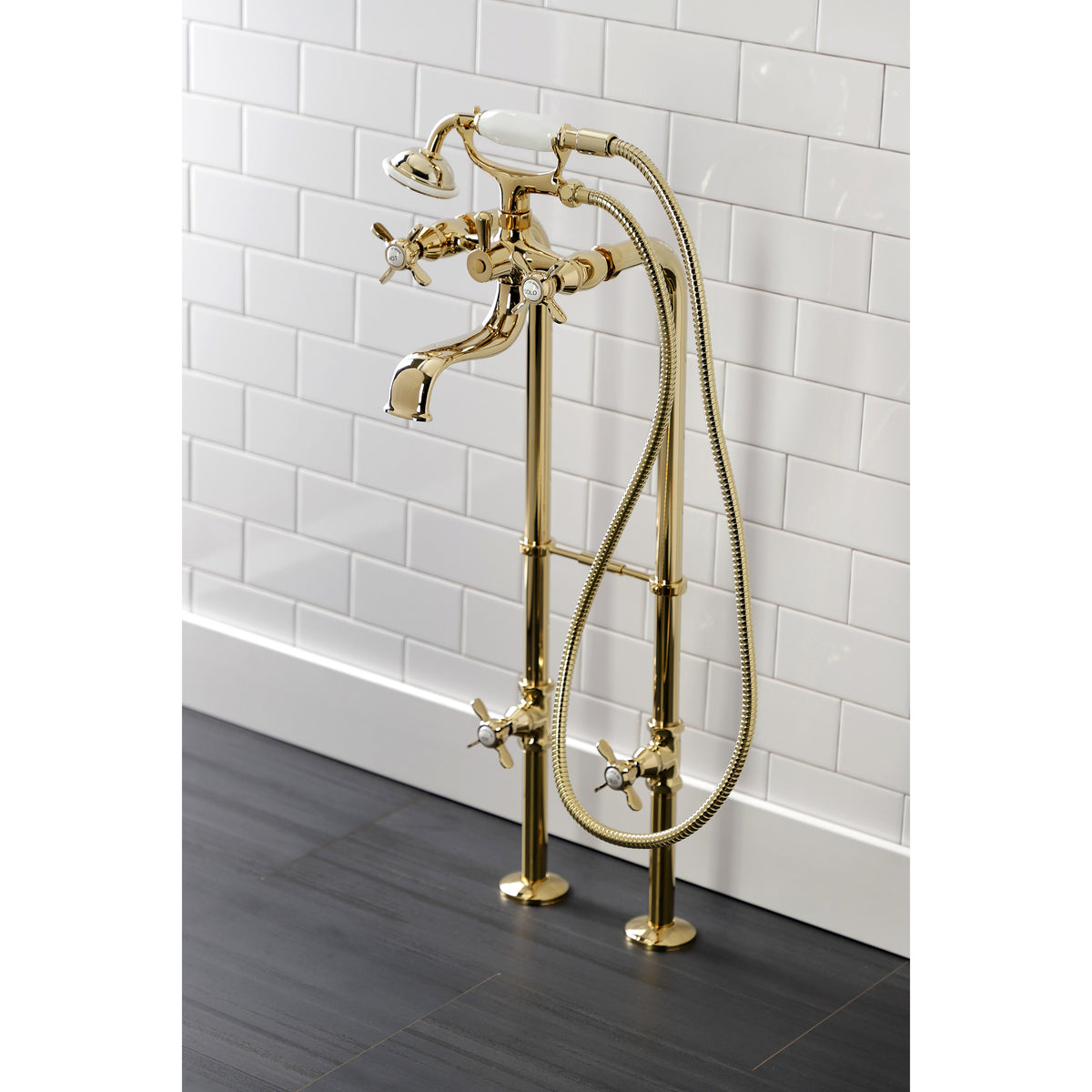 Essex Freestanding Clawfoot Tub Faucet Package with Supply Line