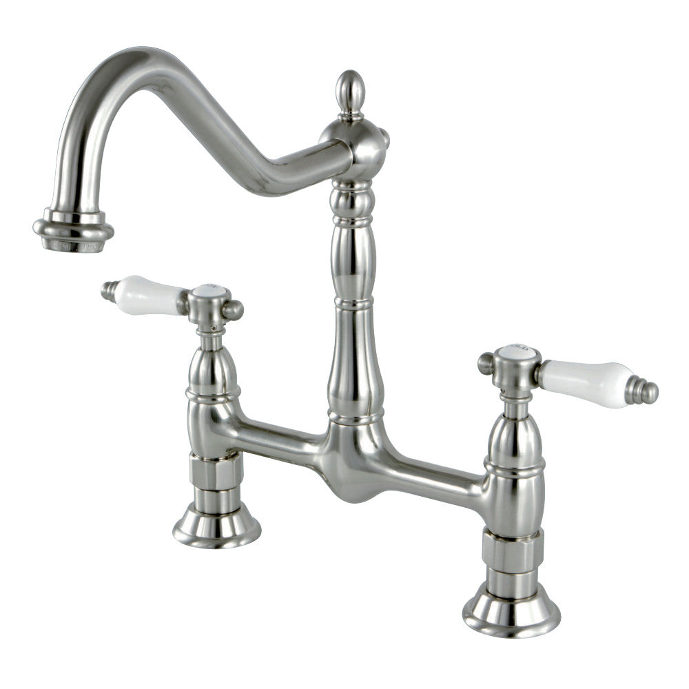 Kingston Brass KS1171BPL Bel-Air Bridge Kitchen Faucet