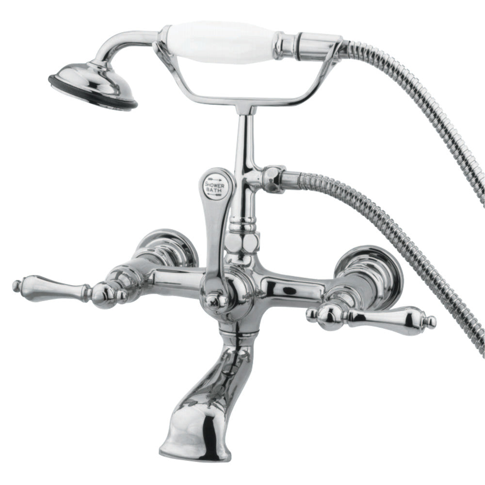 Vintage 7-Inch Wall Mount Tub Faucet with Hand Shower