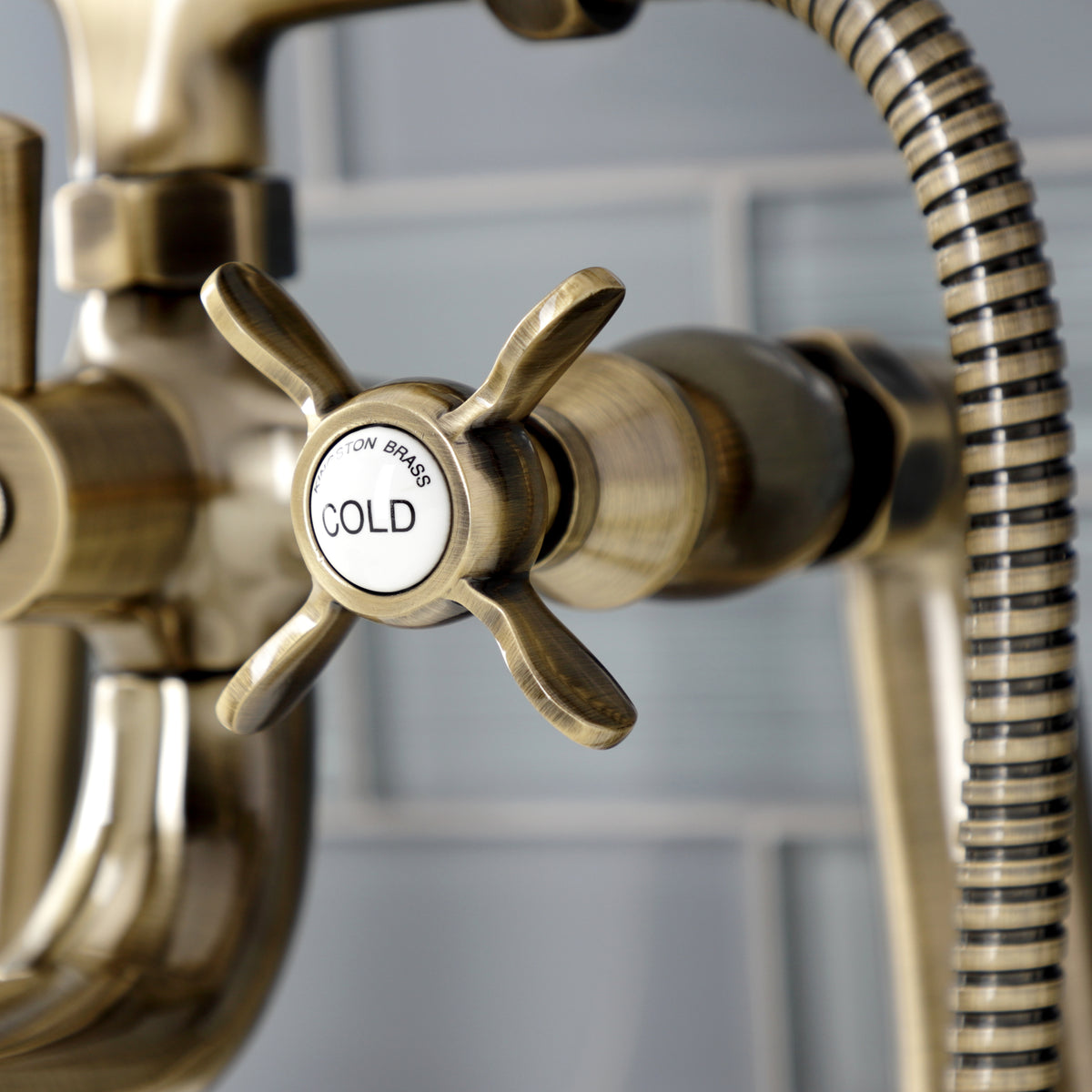 Essex Deck Mount Clawfoot Tub Faucet with Hand Shower