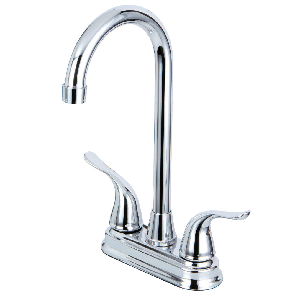 Kingston Brass KB2491YL Two Handle 4-inch Centerset Bar Faucet