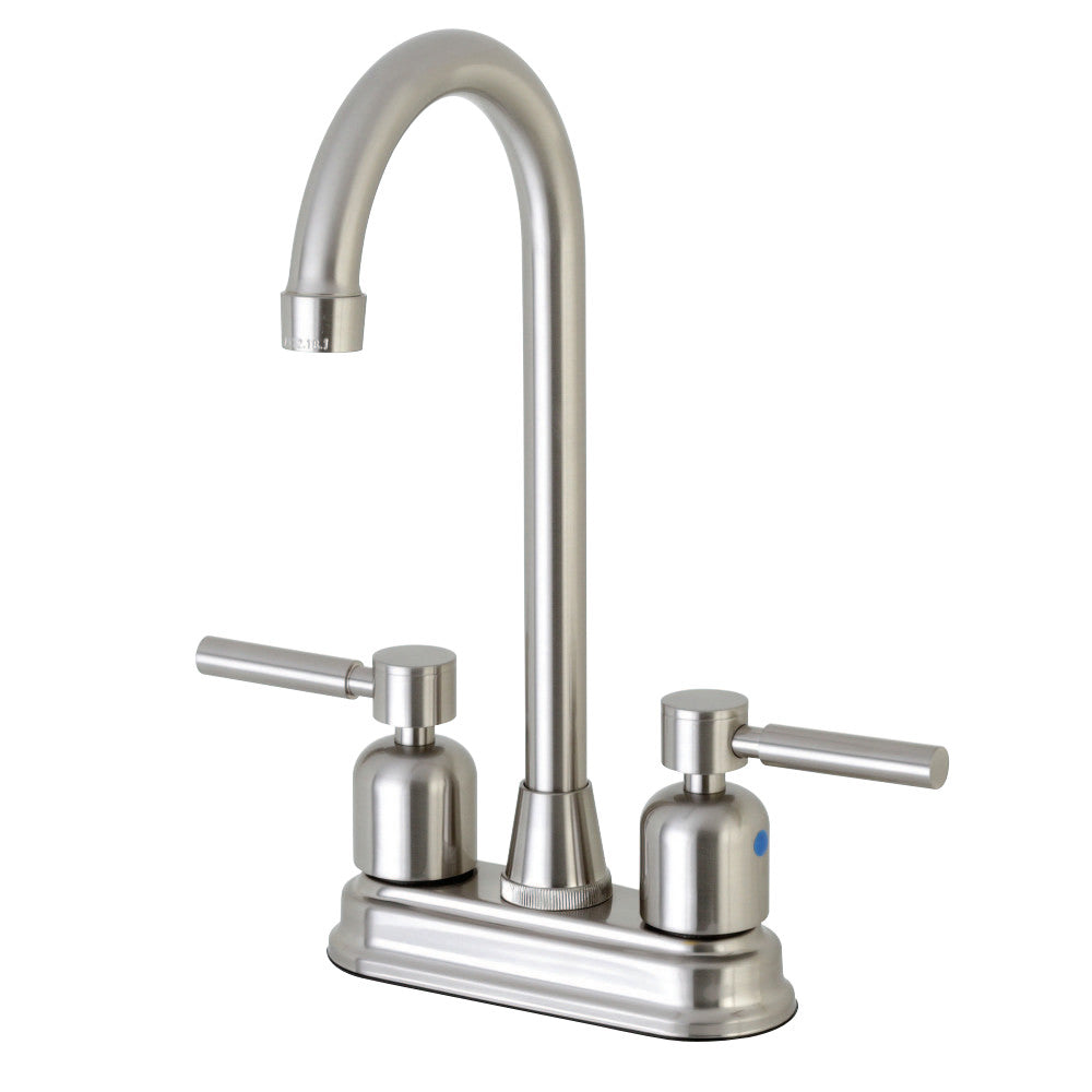 Kingston Brass Concord FB491DL 4" Centerset High-Arch Spout Bar Faucet