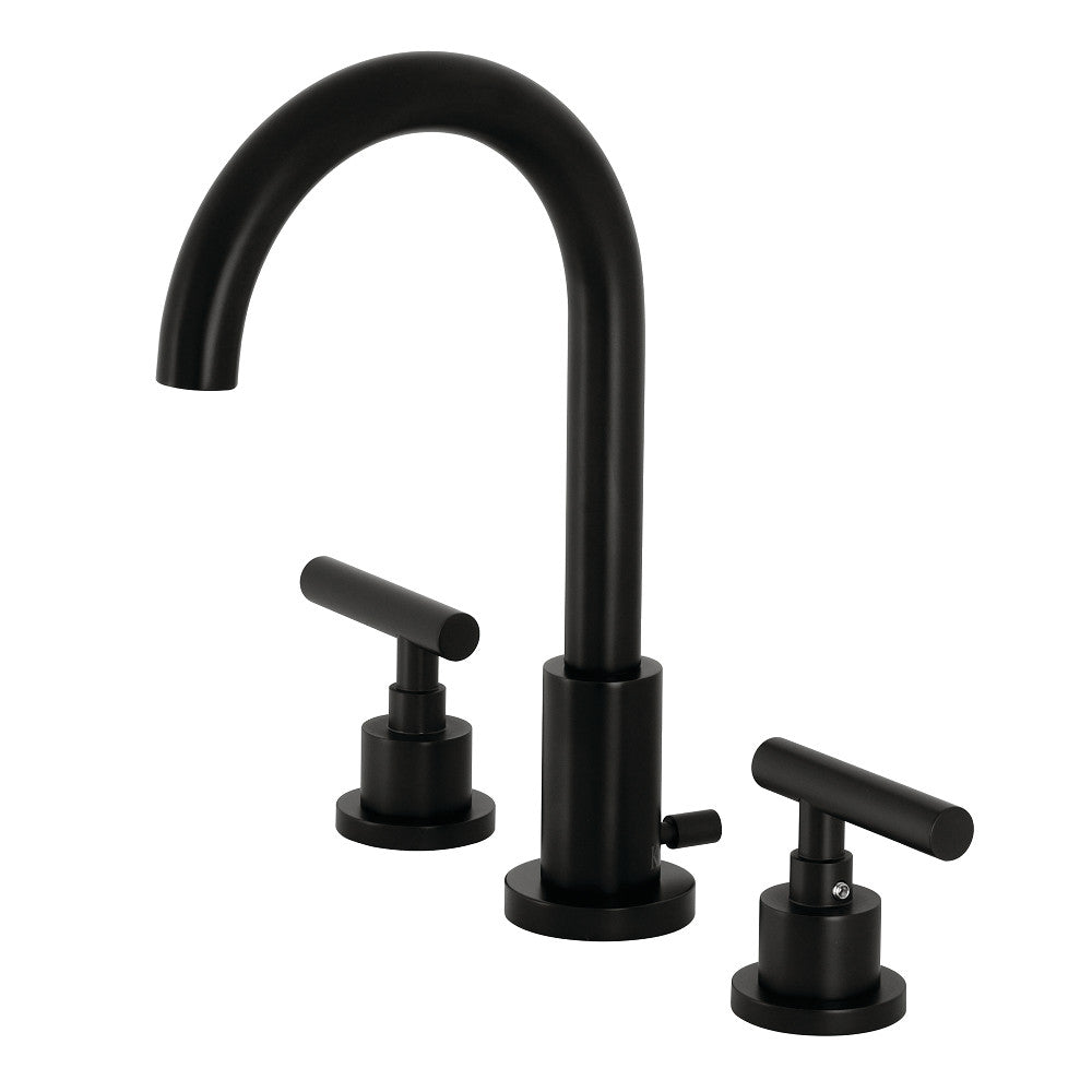 Kingston Brass FSC8921CML Manhattan Widespread Bathroom Faucet with Brass Pop-Up