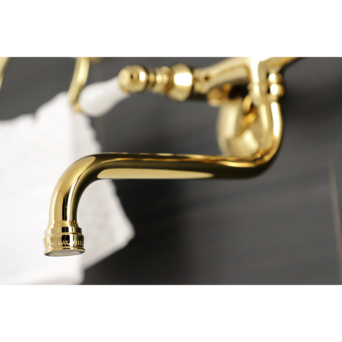 Kingston Brass KS515PN Wall Mount Bathroom Faucet
