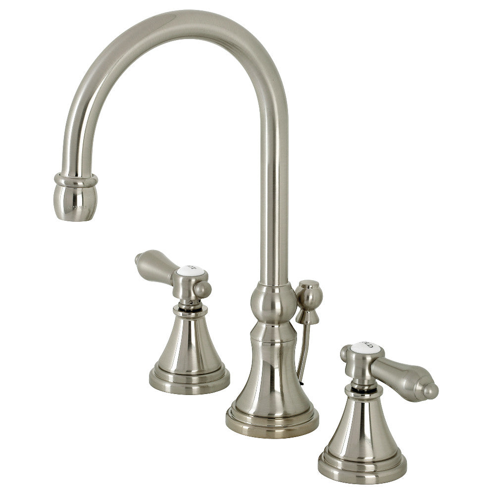 Kingston Brass KS2981BAL Heirloom Widespread Bathroom Faucet with Brass Pop-Up