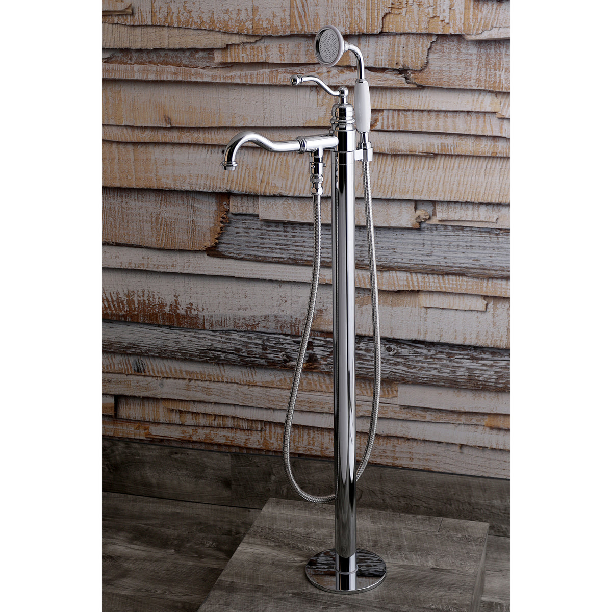 English Country Freestanding Tub Faucet with Hand Shower