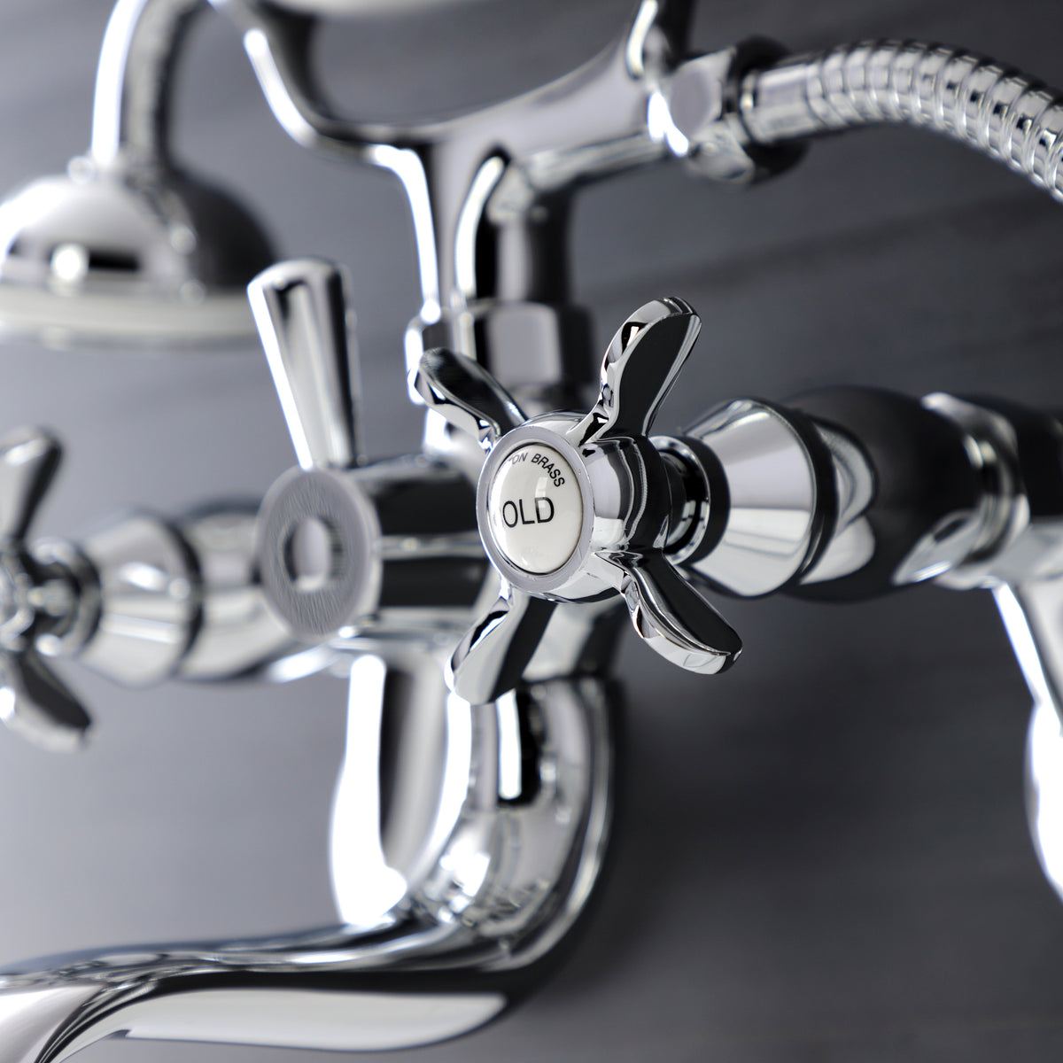 Essex Wall Mount Clawfoot Tub Faucet with Hand Shower