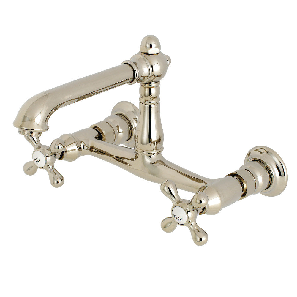 Kingston Brass KS7247AX 8-Inch Center Wall Mount Bathroom Faucet