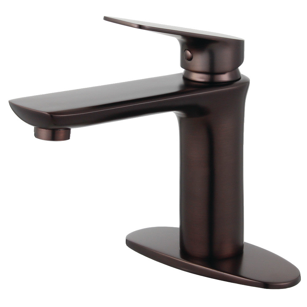 Fauceture LS4203CXL Frankfurt Single-Handle Bathroom Faucet with Deck Plate and Drain