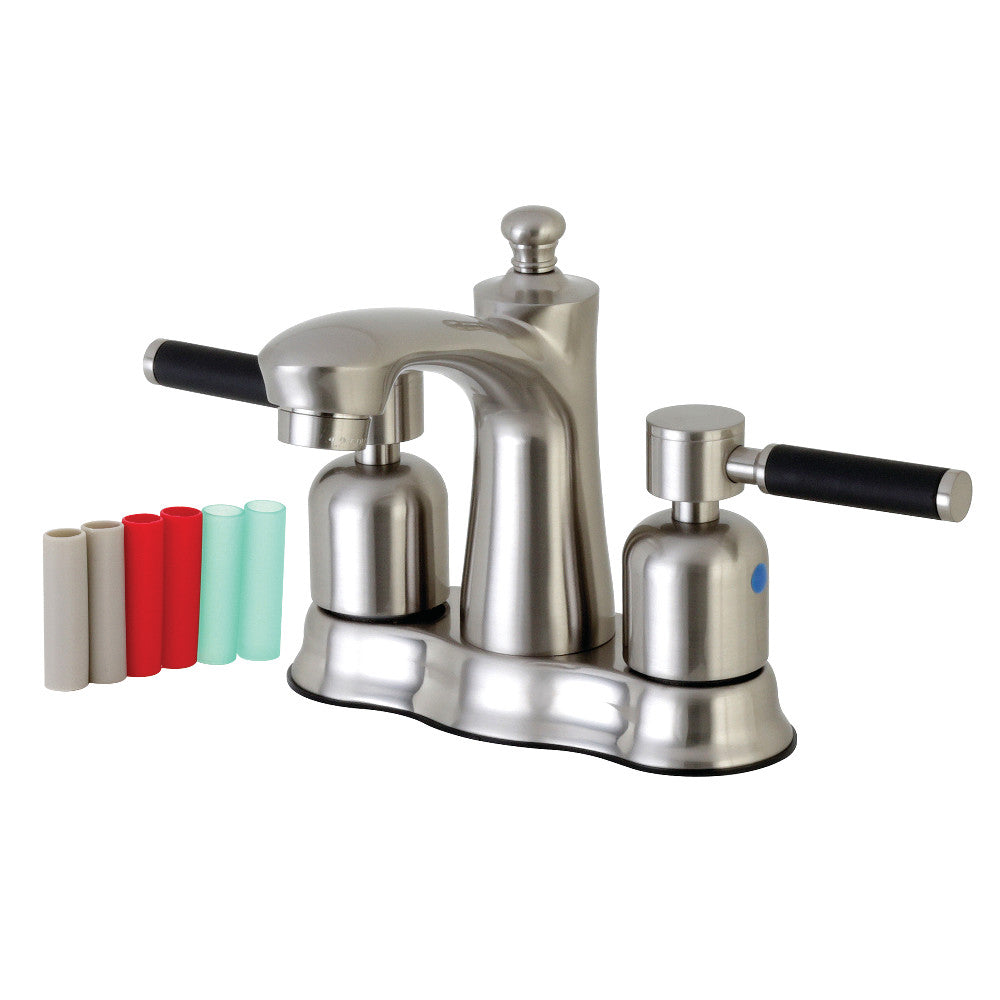 Kingston Brass FB7615DKL 4 in. Centerset Bathroom Faucet