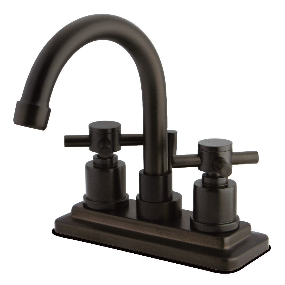 Kingston Brass KS8665DX Concord 4 in. Centerset Bathroom Faucet with Brass Pop-Up
