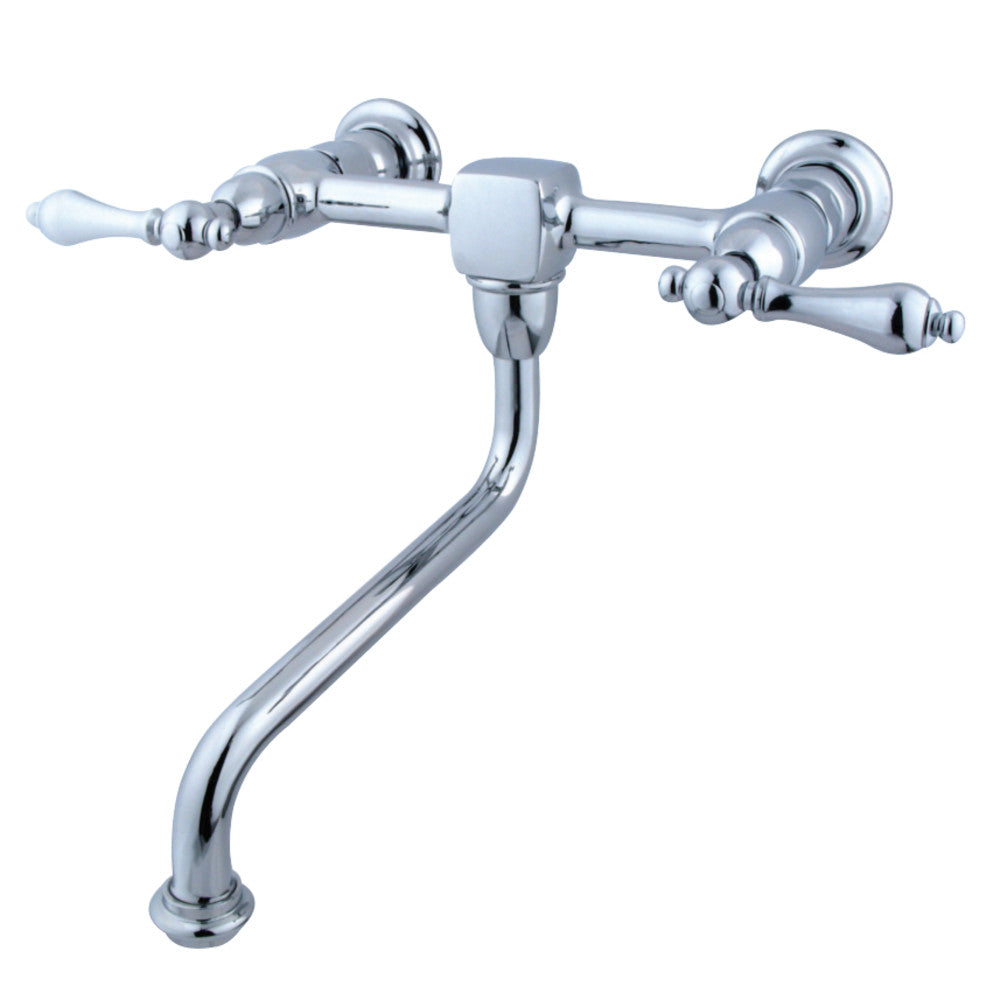 Kingston Brass KS1211AL Heritage Wall Mount Bathroom Faucet