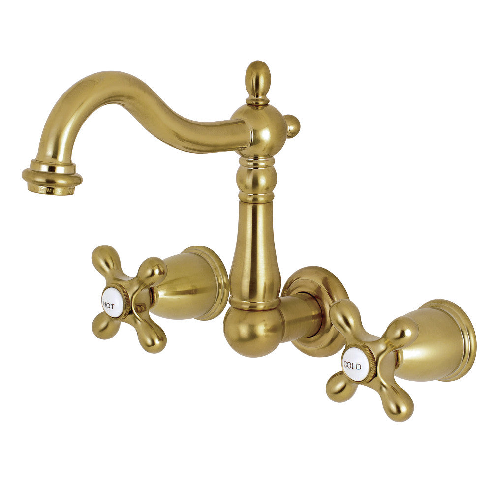 Kingston Brass KS1253AX 8-Inch Center Wall Mount Bathroom Faucet