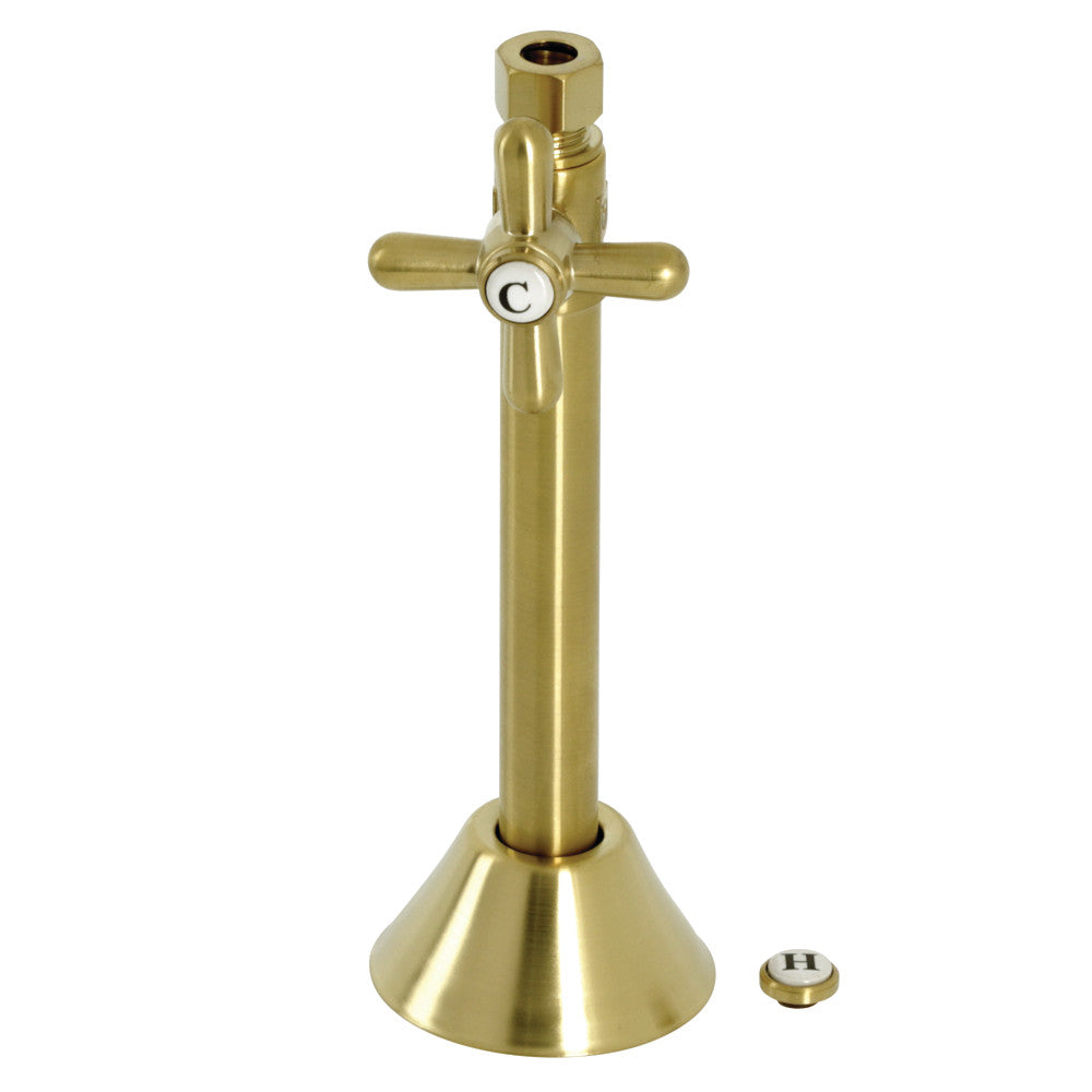 Kingston Brass 1/2" Sweat x 3/8" OD Comp Straight Shut-Off Valve with 5" Extension