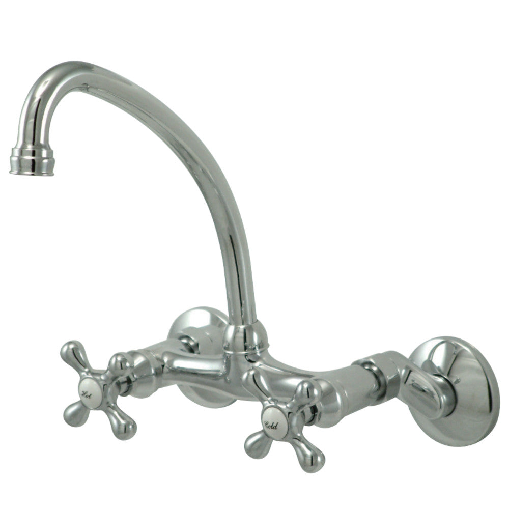 Kingston Brass KS214ORB Kingston Two Handle Wall Mount Kitchen Faucet