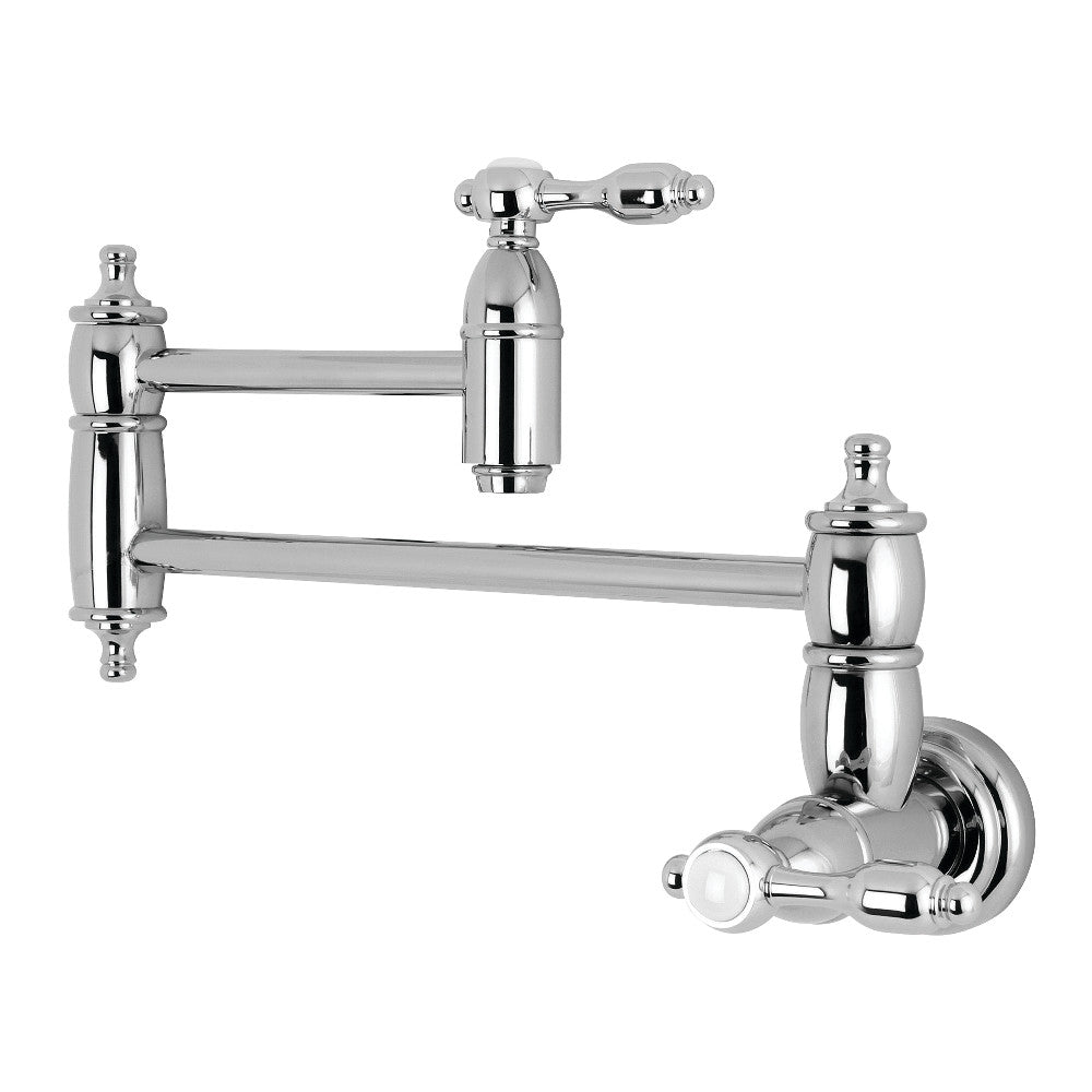 Kingston Brass KS3101TAL Tudor Wall Mount Pot Filler Kitchen Faucet