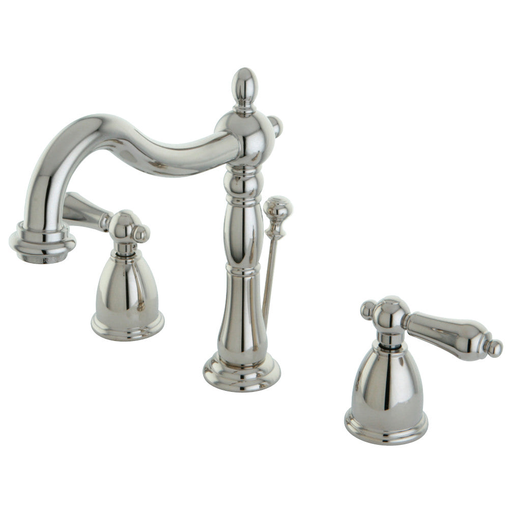Kingston Brass KB1972AL Heritage Widespread Bathroom Faucet with Brass Pop-Up