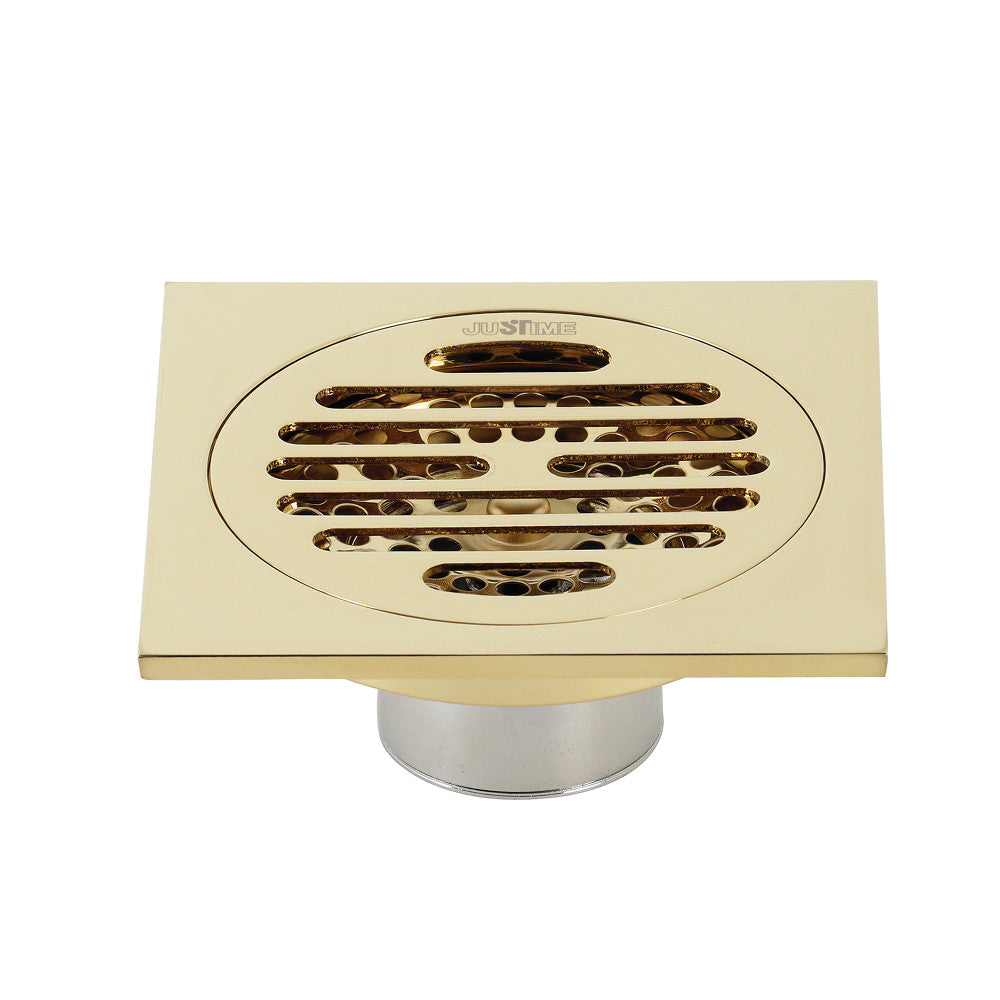 Kingston Brass Watercourse Symmetric 4" Square Grid Shower Drain