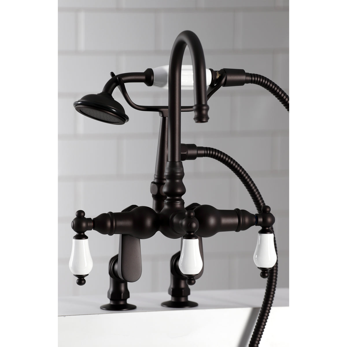Vintage Clawfoot Tub Faucet with Hand Shower