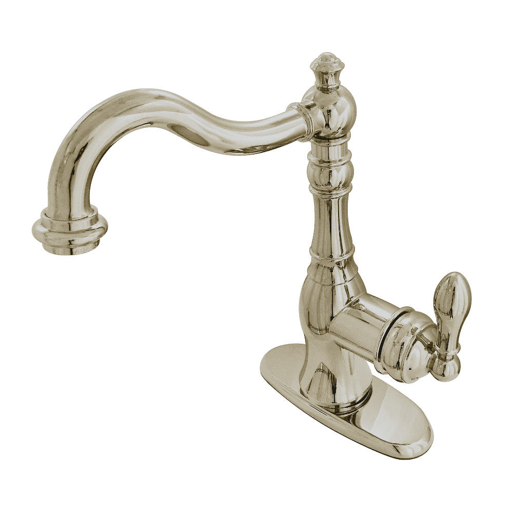 Fauceture FSY7705ACL American Classic Single-Handle Bathroom Faucet with Push Pop-Up and Cover Plate