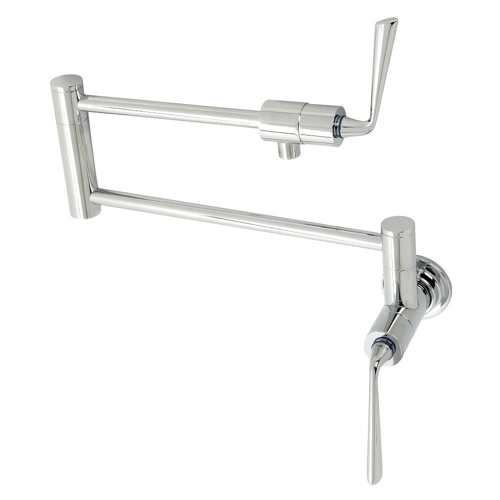 Kingston Brass KS4105ZL Silver Sage Wall Mount Pot Filler