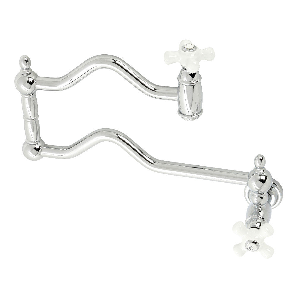 Kingston Brass KS2100PX Heritage Wall Mount Pot Filler