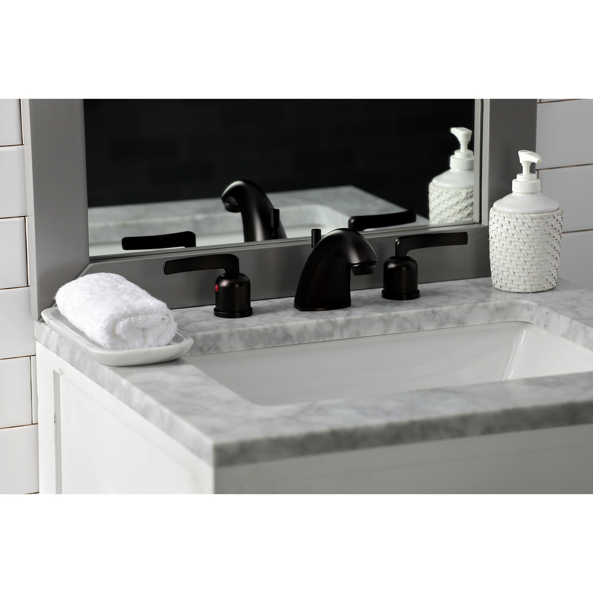 Kingston Brass FB8951EFL Mini-Widespread Bathroom Faucet