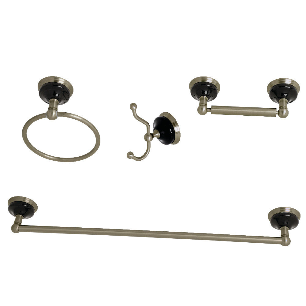 Kingston Brass Water Onyx 4-Piece Bathroom Accessory Set
