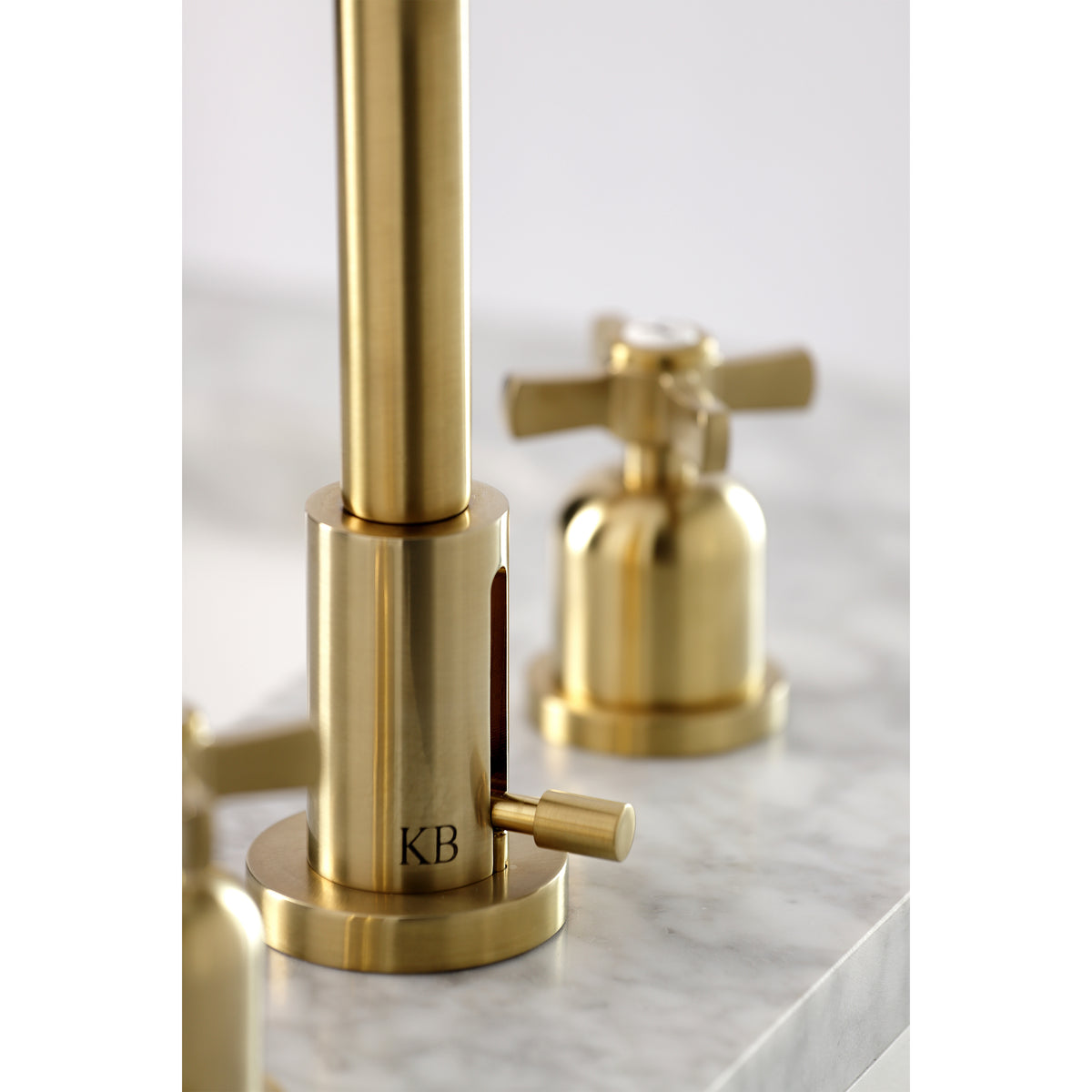 Kingston Brass FSC8931ZX Millennium Widespread Bathroom Faucet with Brass Pop-Up