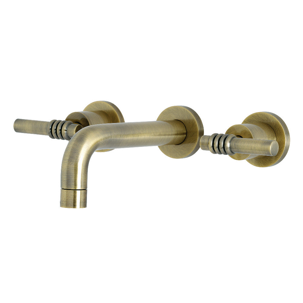 Kingston Brass KS8120ML Milano 2-Handle 8 in. Wall Mount Bathroom Faucet