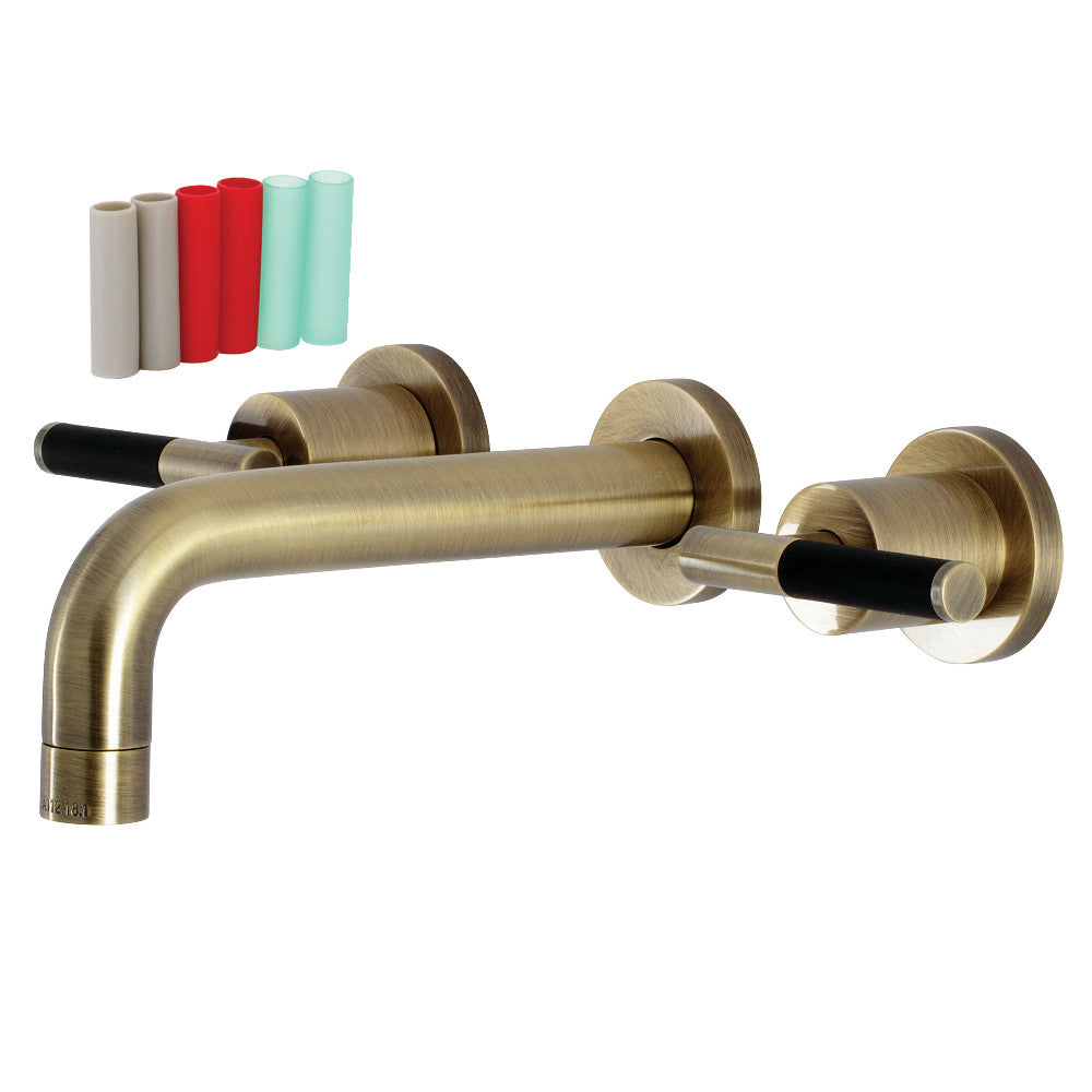 Kingston Brass KS8127CKL Kaiser Two-Handle Wall Mount Bathroom Faucet