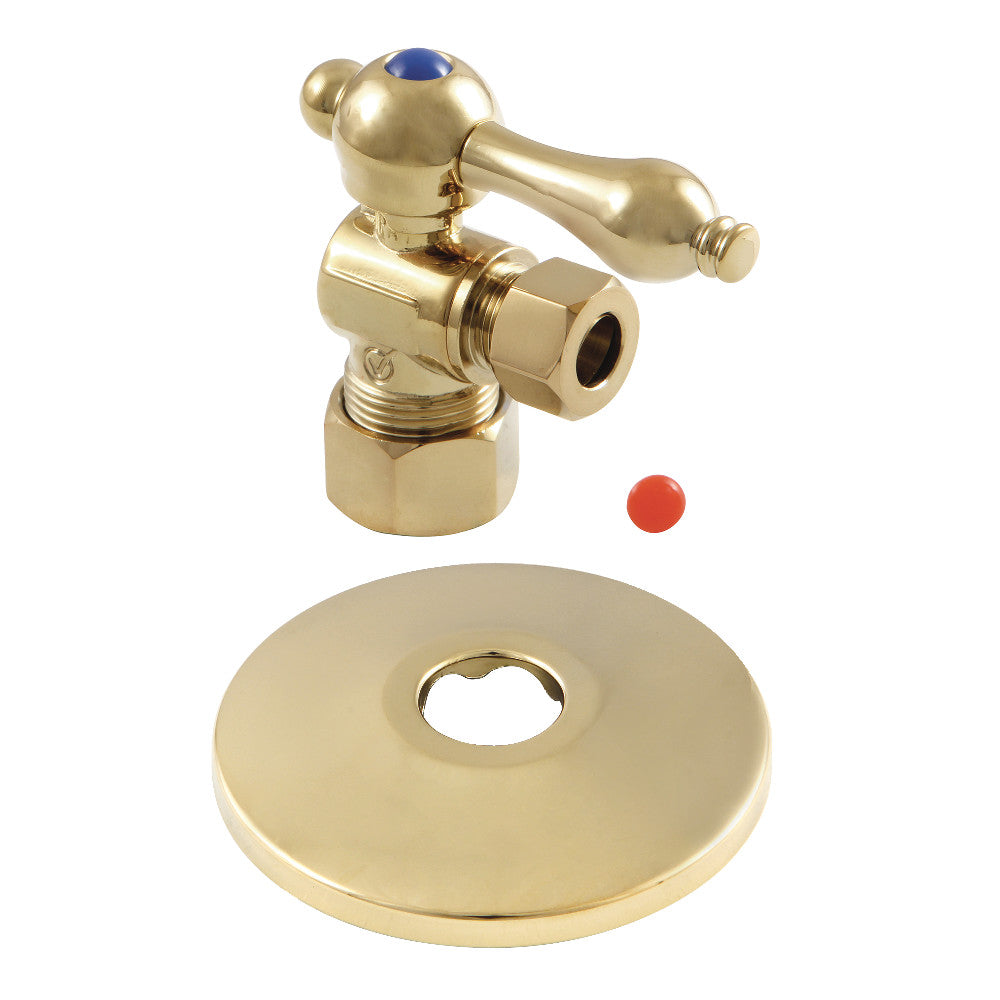 Kingston Brass Quarter Turn Valve with Flange (5/8" X 3/8" OD Compression)