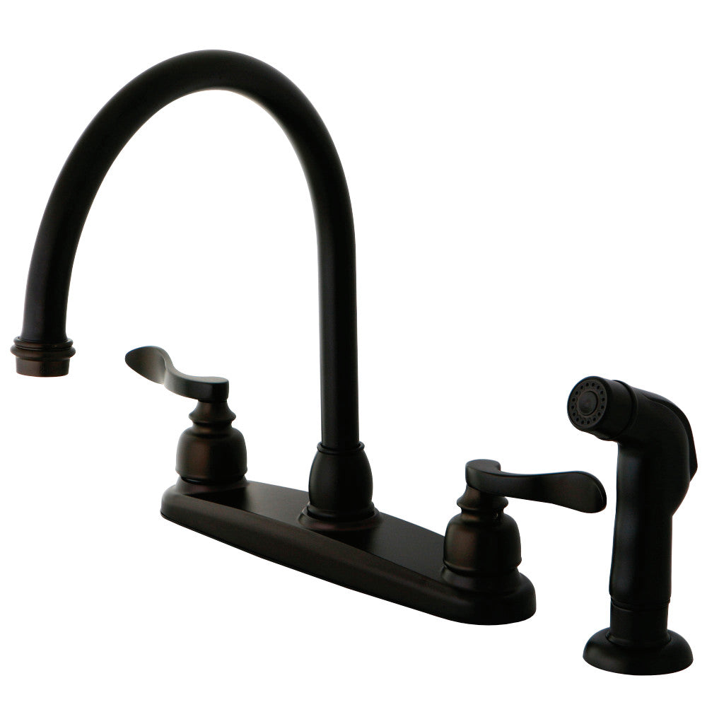 Kingston Brass KB8798NFLSP NuWave French Centerset Kitchen Faucet
