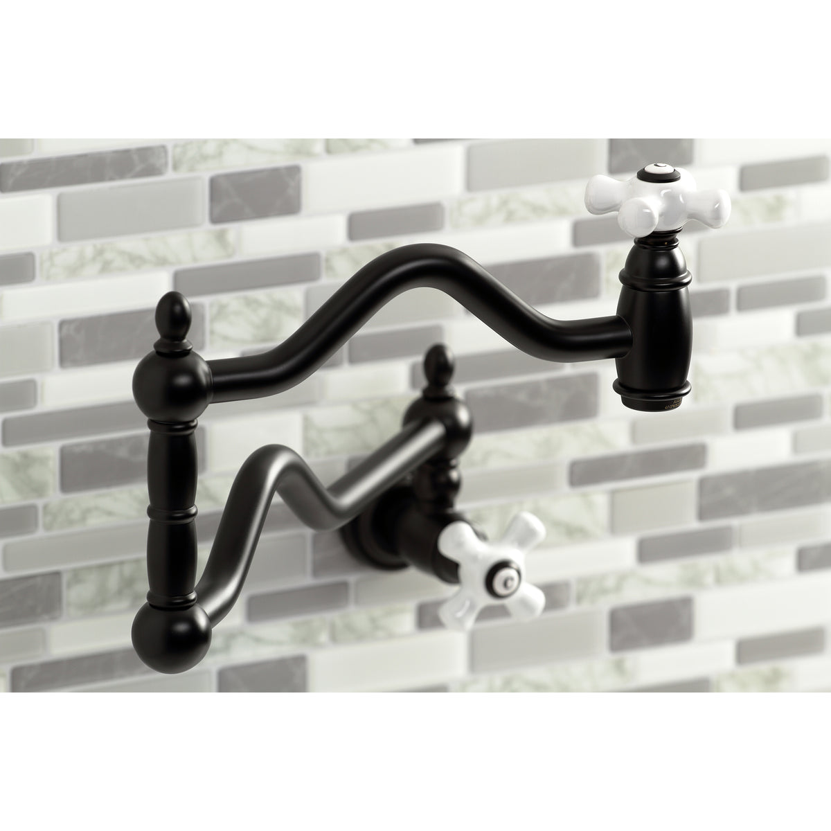 Kingston Brass KS2100PX Heritage Wall Mount Pot Filler