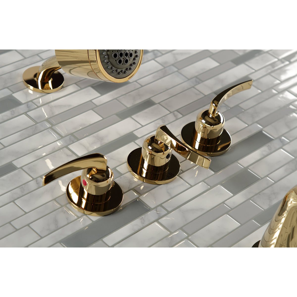 Centurion Three-Handle Tub and Shower Faucet