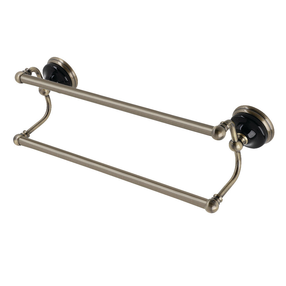 Kingston Brass Water Onyx 18 in. Dual Towel Bar