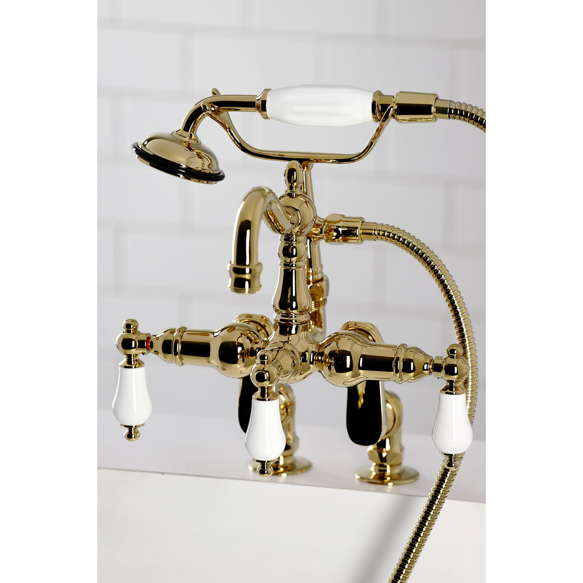 Vintage Clawfoot Tub Faucet with Hand Shower