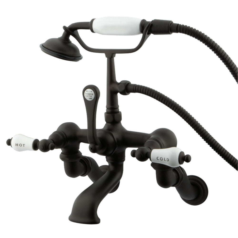 Vintage Wall Mount Clawfoot Tub Faucet with Hand Shower
