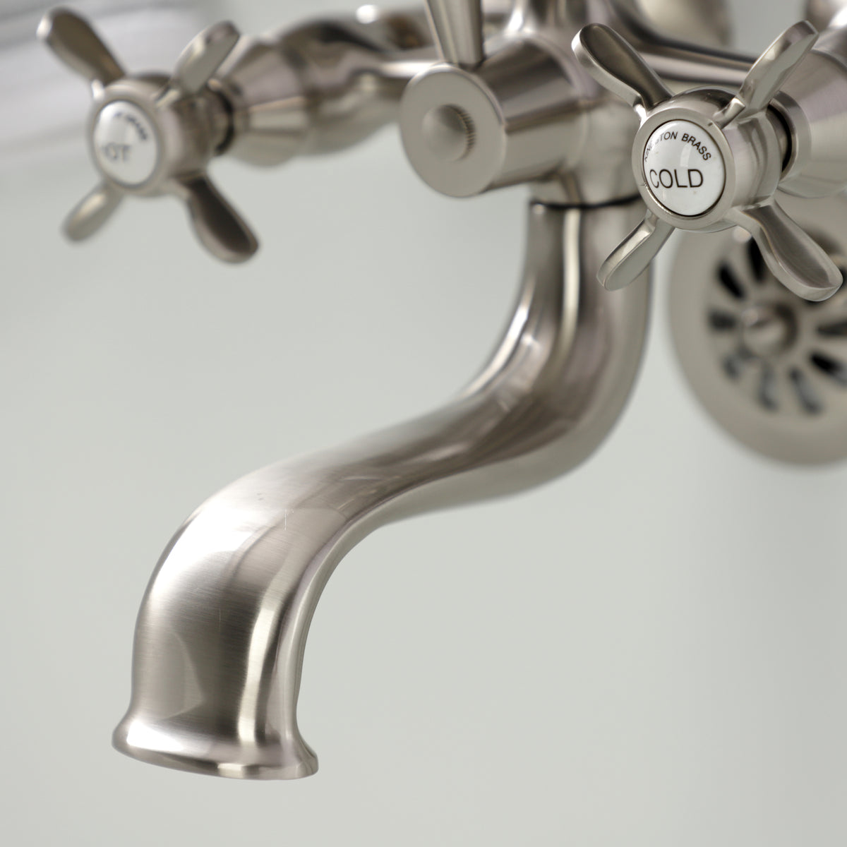 Essex Wall Mount Clawfoot Tub Faucet with Hand Shower
