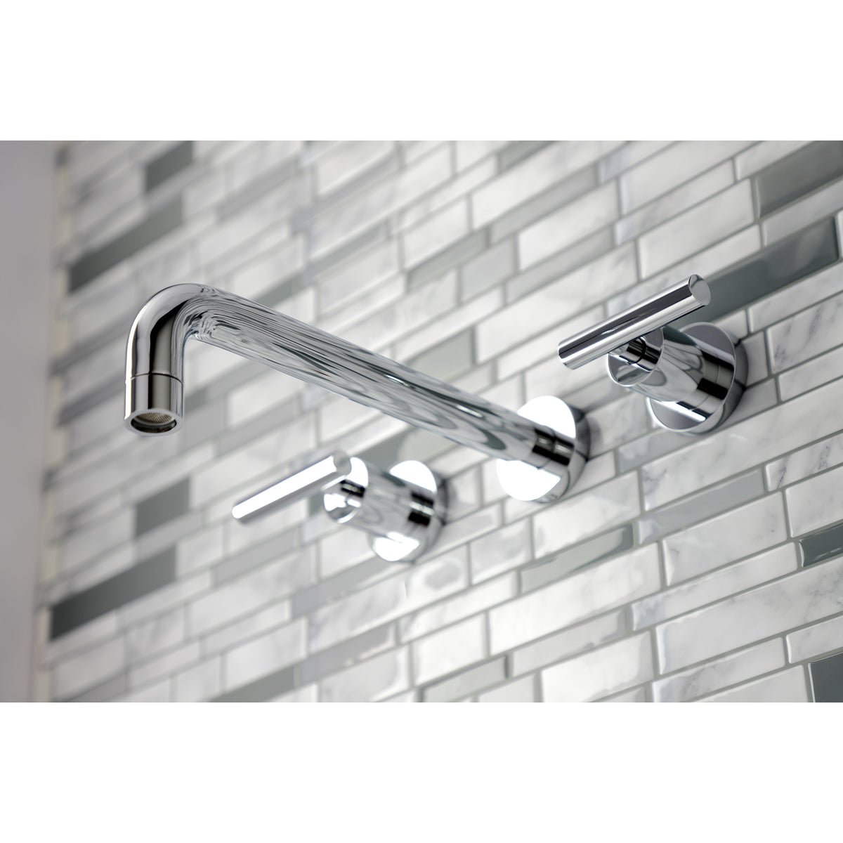Manhattan Two-Handle Wall Mount Tub Faucet
