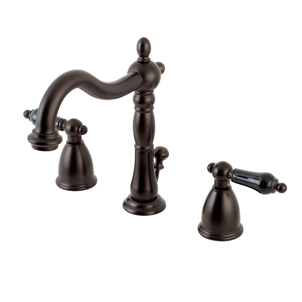 Kingston Brass KB1978PKL Duchess Widespread Bathroom Faucet with Plastic Pop-Up