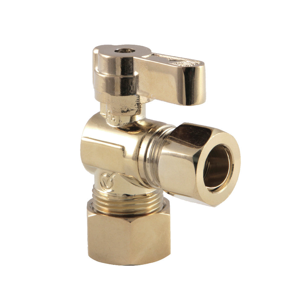 Kingston Brass 5/8" OD Comp X 1/2" OD Comp Angle Stop Valve