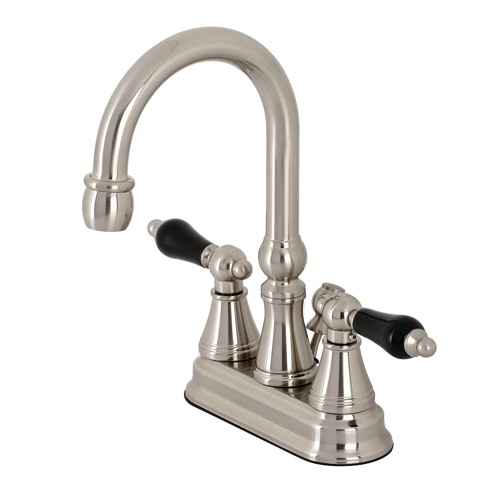 Kingston Brass KS2612PKL Duchess 4 in. Centerset Bathroom Faucet with Brass Pop-Up