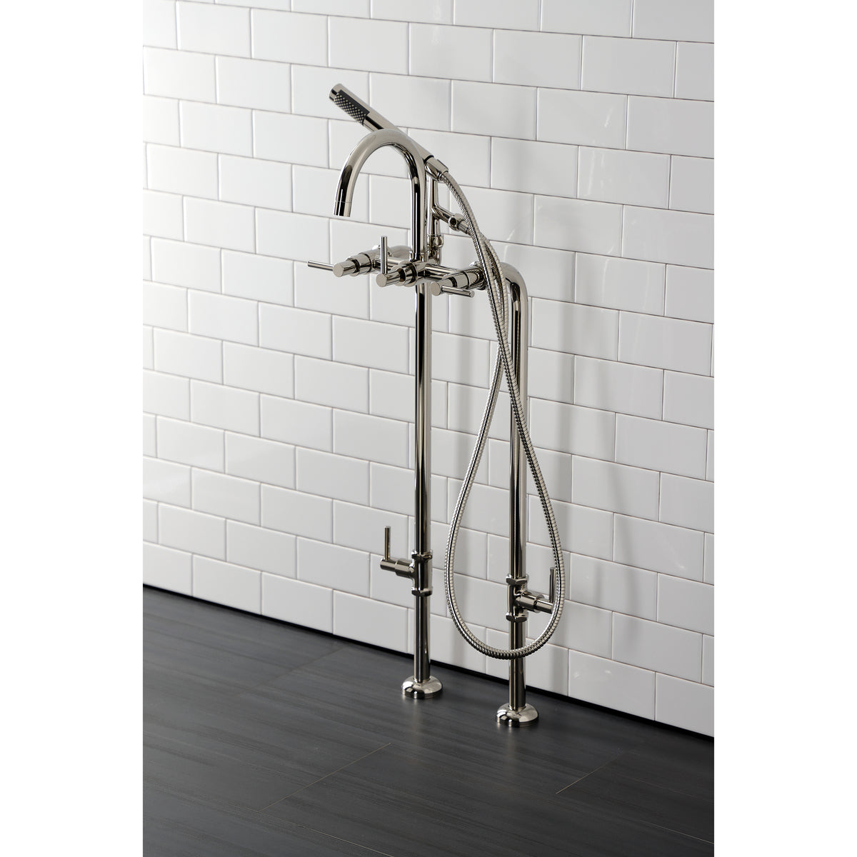 Vintage CCK8108DL Concord Freestanding Tub Faucet with Supply Line, Stop Valve