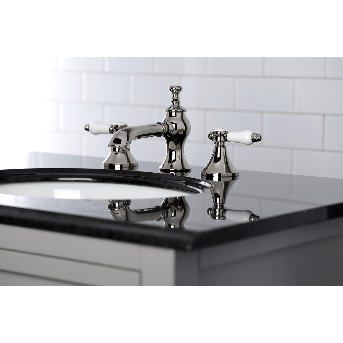 Kingston Brass KC7065BPL 8 in. Widespread Bathroom Faucet