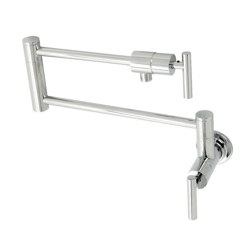 Kingston Brass KS4101CML Manhattan Wall Mount Pot Filler