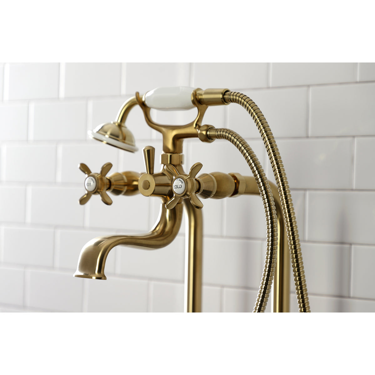 Essex Freestanding Clawfoot Tub Faucet Package with Supply Line