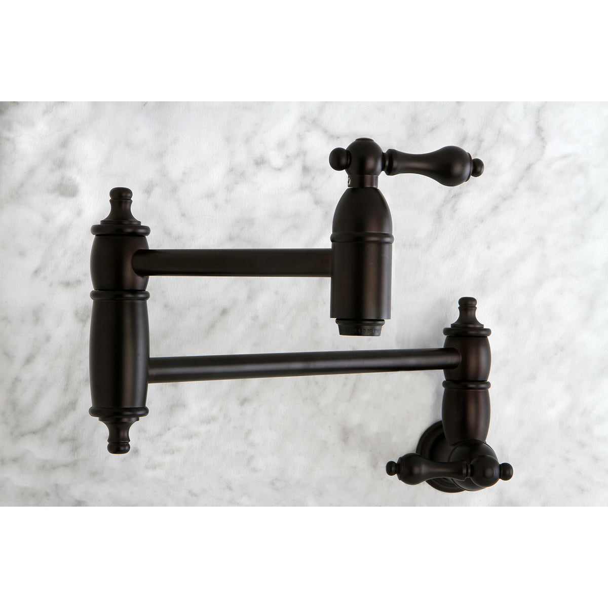 Kingston Brass KS3101AL Restoration Wall Mount Pot Filler Kitchen Faucet