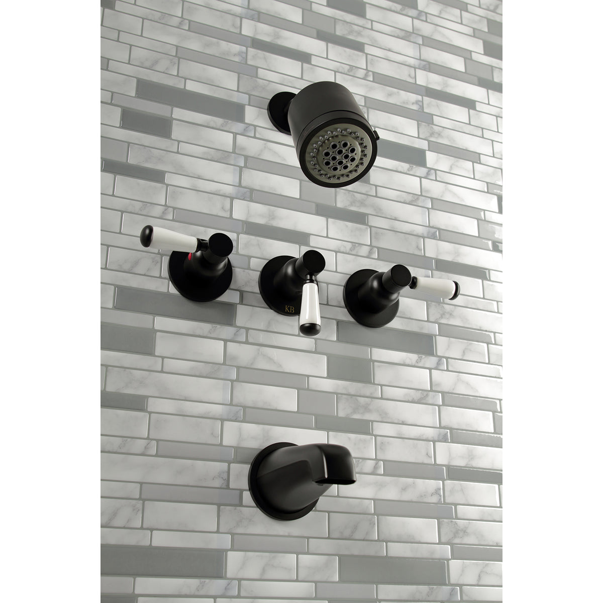 Paris Three-Handle Tub and Shower Faucet