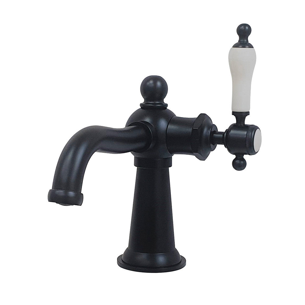 Kingston Brass KS154KLCP Nautical Single-Handle Bathroom Faucet with Push Pop-Up